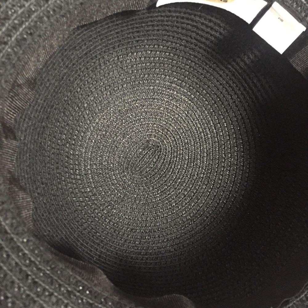 Talbots Vintage Boho Black Sun Hat Flexible Brim - Picture 7 of 7